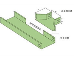 普通槽式電纜橋架假三通